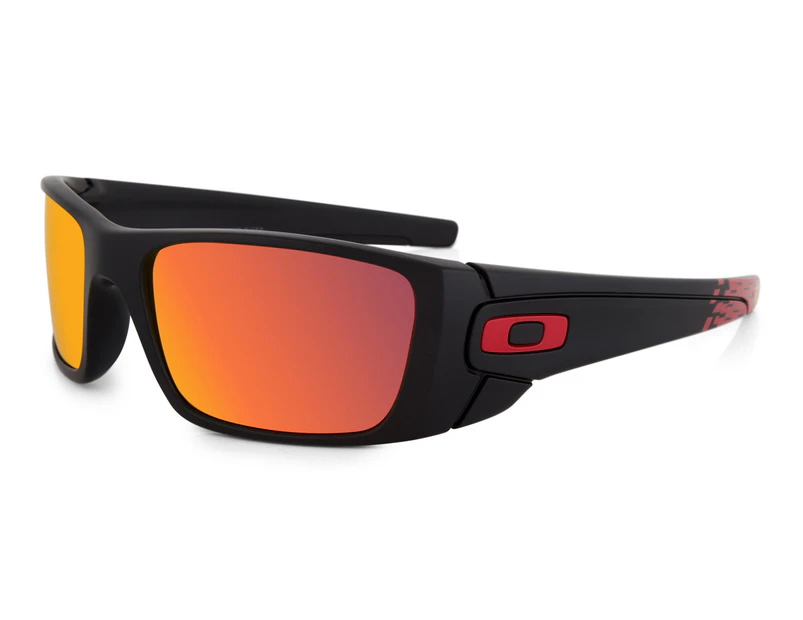 Oakley Ferrari Fuel Cell Sunglasses - Matte Black/Ruby Iridium