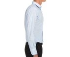 Van Heusen Men's Euro Fit Check Long Sleeve Shirt - Classic Blue