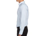 Van Heusen Men's Euro Fit Check Long Sleeve Shirt - Classic Blue