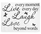 Live Laugh Love Quote Decal
