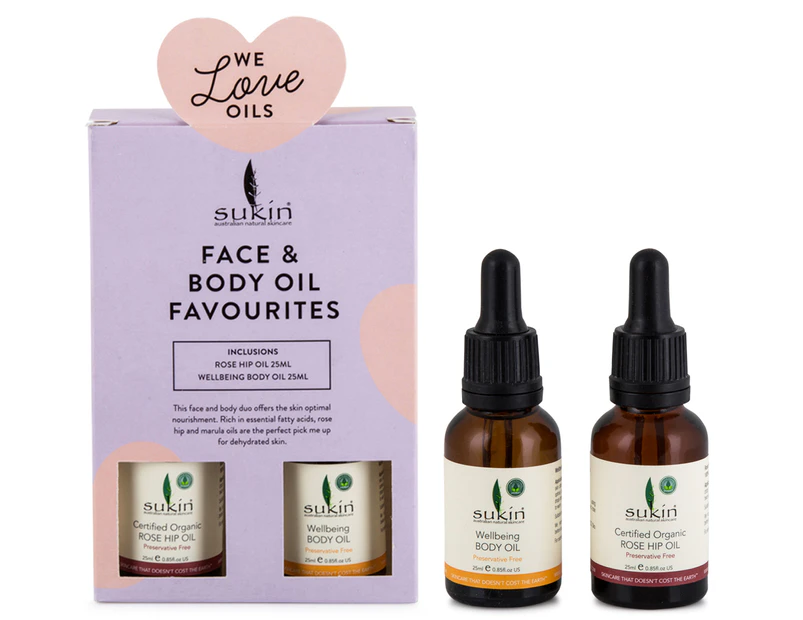 Sukin Face And Body Oil Favourites 