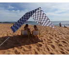 Caribee Long Reef Beach Shade - Navy/White