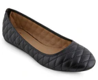 Novo Women's Caitilin Flat Shoes - Black Quilt