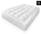 Duck Feather Down King Single Bed Pillowtop Mattress Topper - White