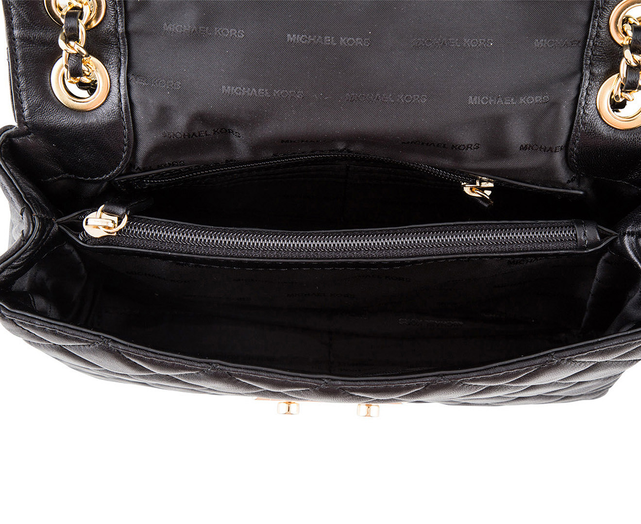 Michael Kors Sloan Large Quilted-Leather Shoulder Bag - Black | Catch ...