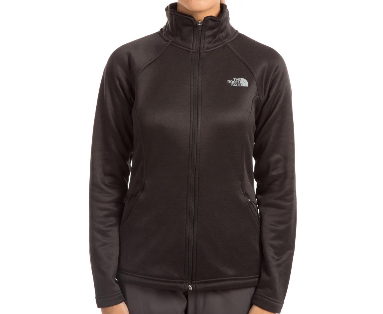 north face agave full zip black