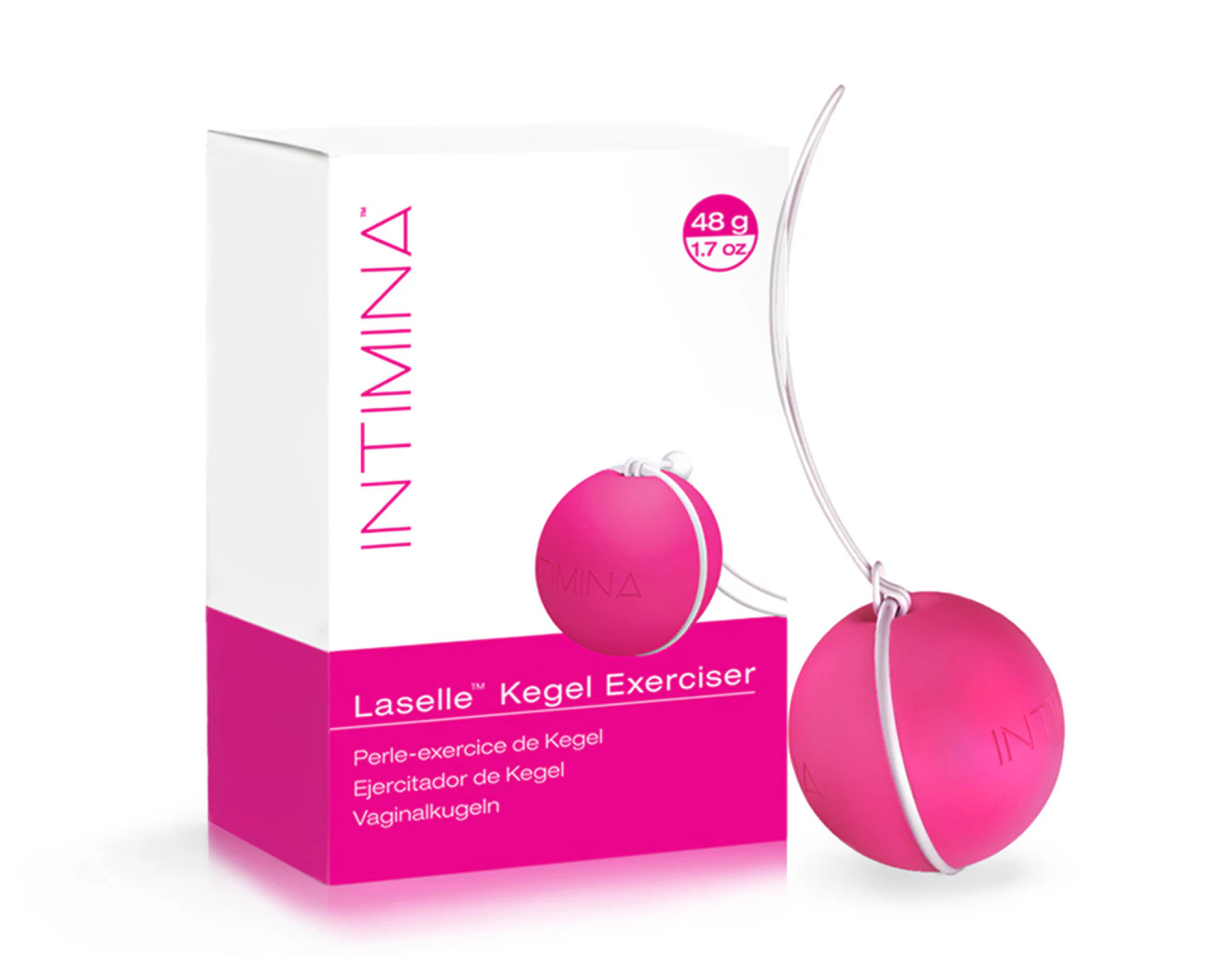 Intimina Laselle Weighted Kegel Exerciser 48g - Pink