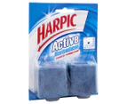 2 x Harpic Active Blue Foaming Freshener Block Twin Pack - 114g