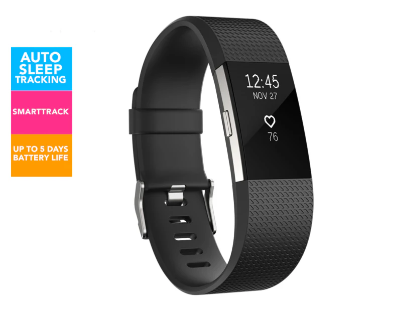 Fitbit Charge 2 Activity Monitor (Large) - Black