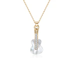 Mestige Golden Strum Necklace w/ Crystals from Swarovski - Gold