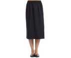 Totally Corporate Women's Elastic Waist Skirt - Navy