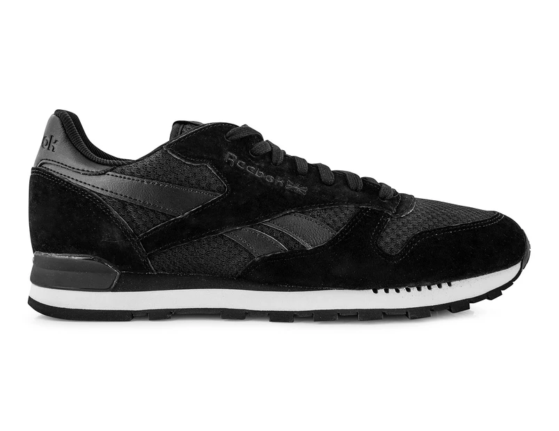 Reebok Men's Classic Leather Clip Tech Sneakers - Black/White
