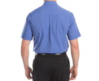 Totally Corporate Men's Short Sleeve Shirt - Royal Blue