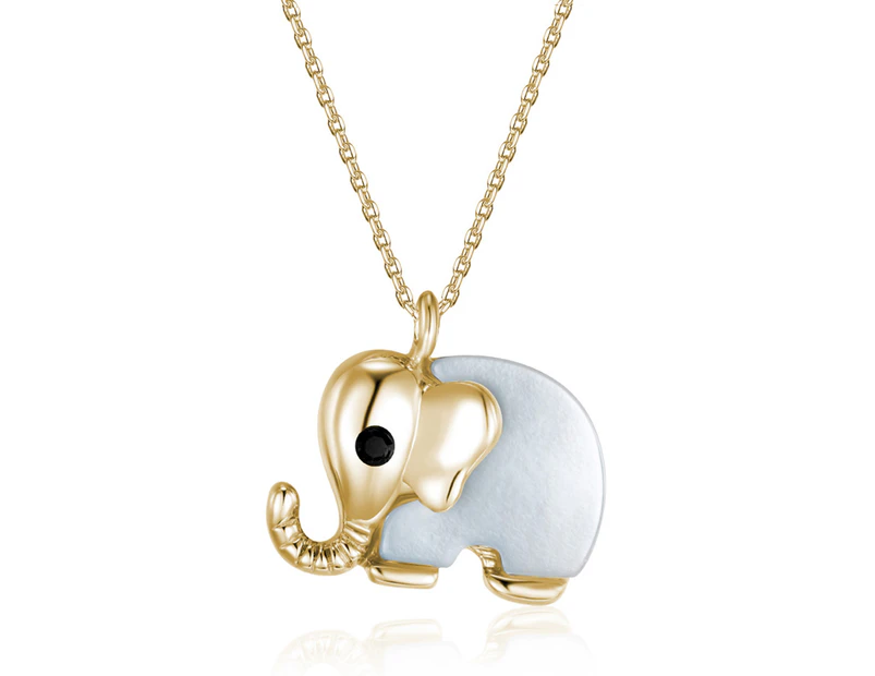 Mestige Kids' Queen Of The Jungle Elephant Necklace - Gold