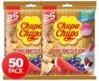 2 x The Best Of Chupa Chups Lollipops 25pk