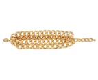 PeepToe Layered Chain Link Bracelet - Gold