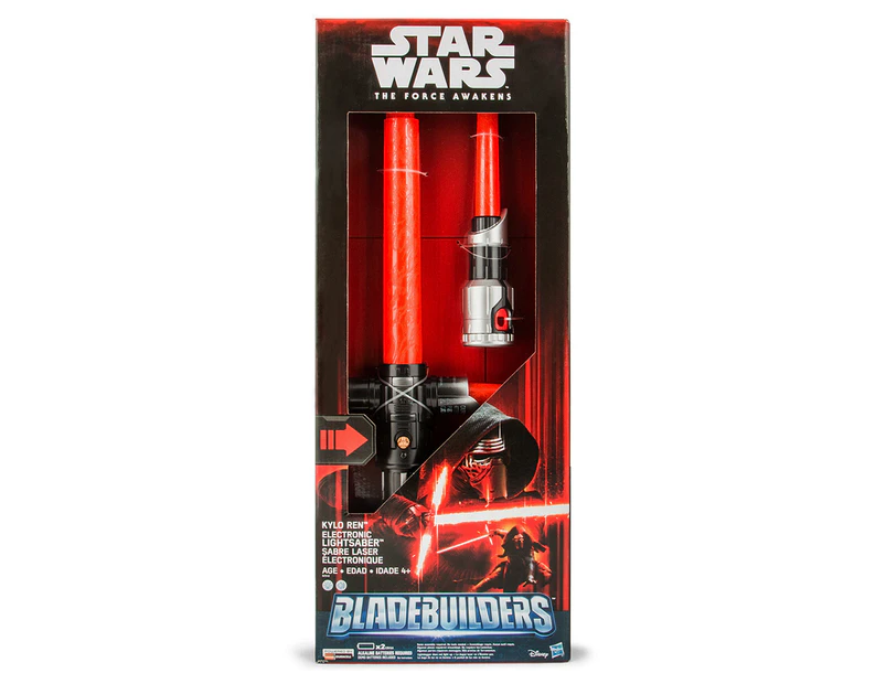 Star Wars Blade Builders Kylo Ren Electronic Lightsaber - Red