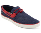 Lacoste Men's Gazon Deck 216 1 Shoe - Navy/Red