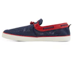 Lacoste Men's Gazon Deck 216 1 Shoe - Navy/Red