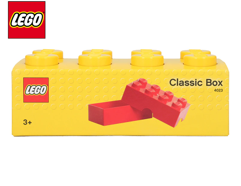 LEGO® 8-Knob Kids School Lunch Box - Yellow