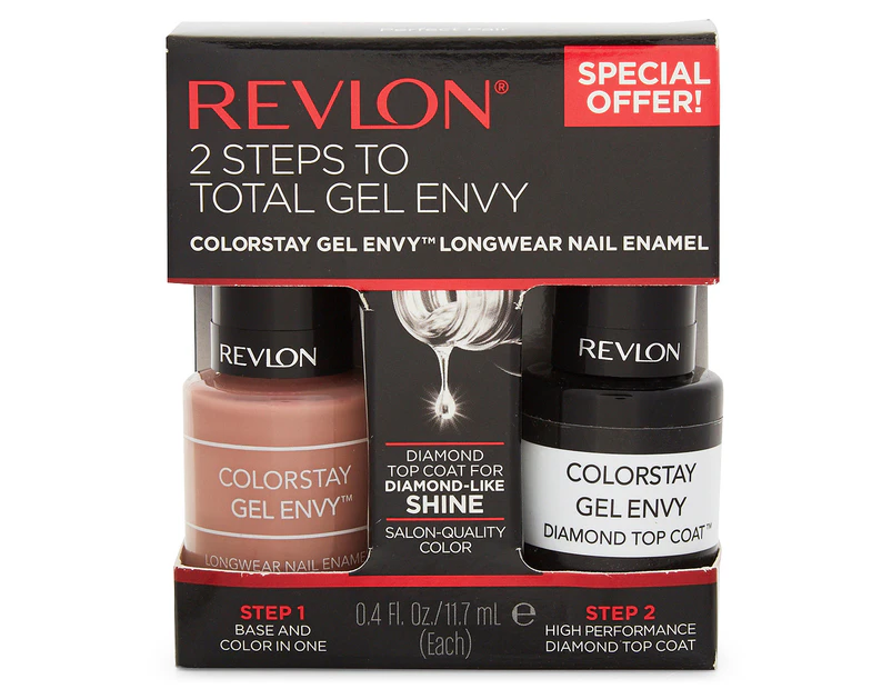 Revlon ColorStay Gel Envy Long Wear Nail Enamel & Top Coat - Perfect Pair