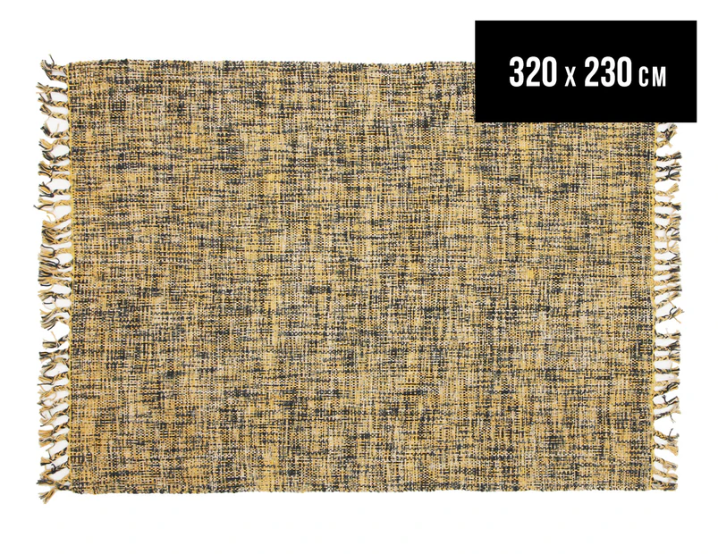 Traveller 320x230cm Modern Cotton Rug - Yellow