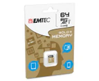 EMTEC 64GB MicroSD Class 10 Gold+