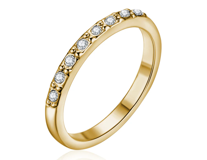 Mestige Golden Eliana Ring w/ Crystals from Swarovski - Gold