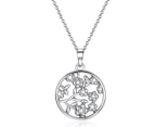 Mestige Cherry Blossom Jewellery Set w/ Crystals from Swarovski - Silver