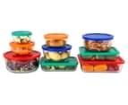 Pyrex 18-Piece Simply Store Glass Container Set w/ Multi Coloured Lids - Multi 2