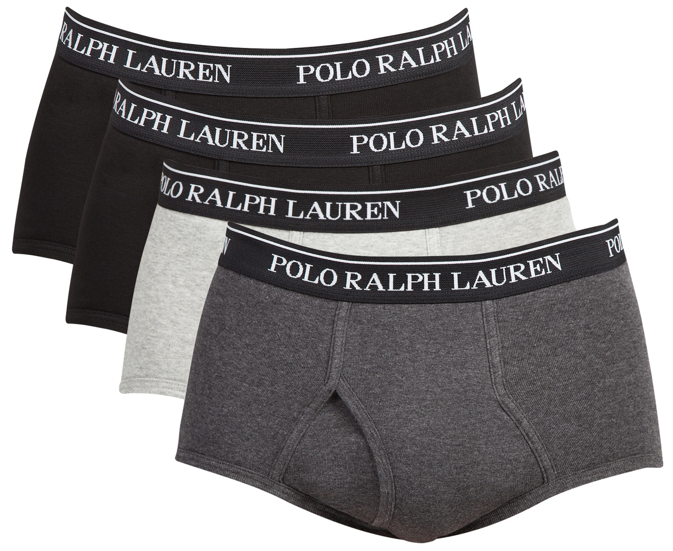 Polo Ralph Lauren Men's Classic Fit Cotton Mid Rise Briefs 4-Pack ...