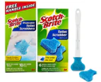 Scotch-Brite Disposable Toilet Scrubber Refills 16pk w/ Handle