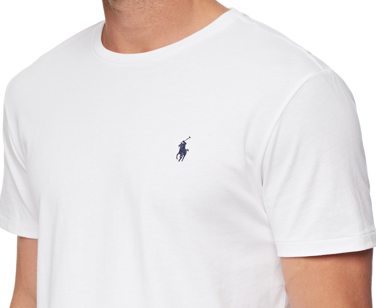 Polo Ralph Lauren Men's Crew Neck Tee / T-Shirt / Tshirt - White ...