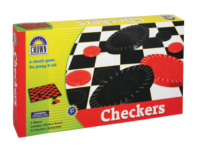 Crown Checkers Board Game