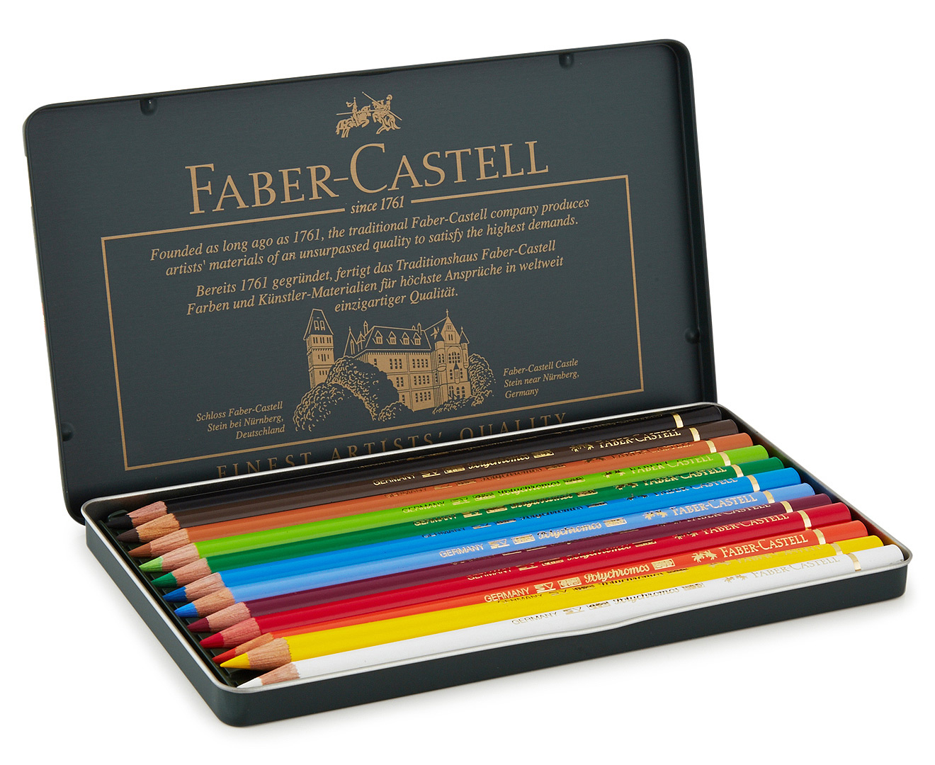 Faber Castell Polychromos 12 Colour Pencils Set Au