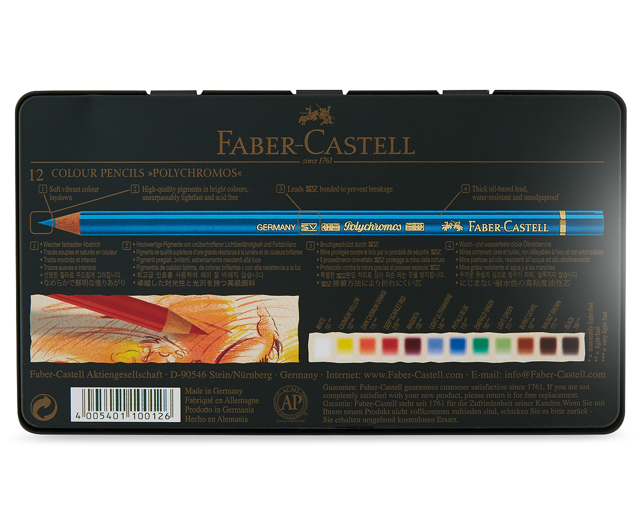 faber castell 12 polychromos colour pencils