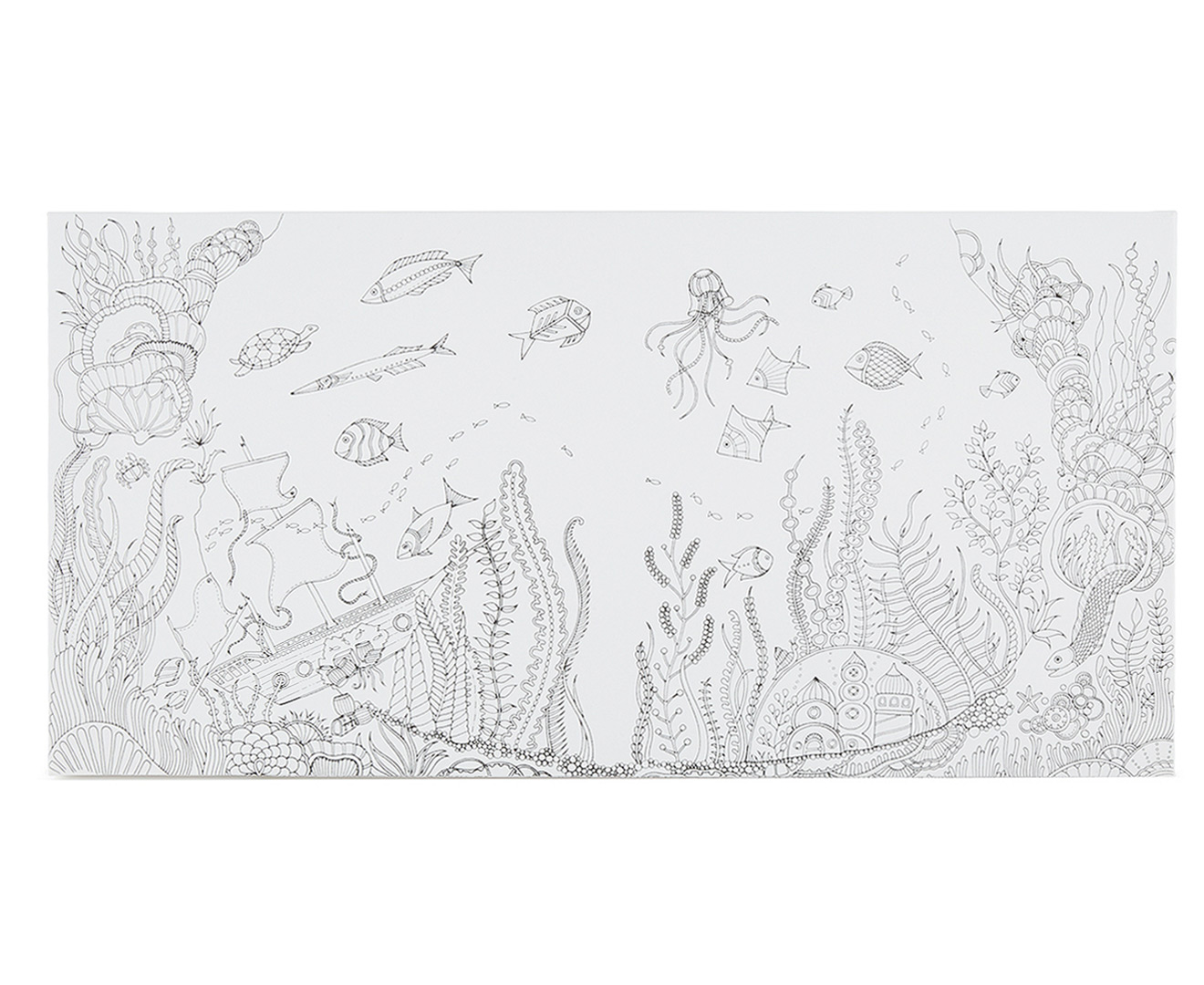 Johanna Basford 30.5x61cm Lost Ocean Colouring Canvas - Ocean | Catch ...