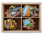 Melissa & Doug Vehicles Puzzle In A Box