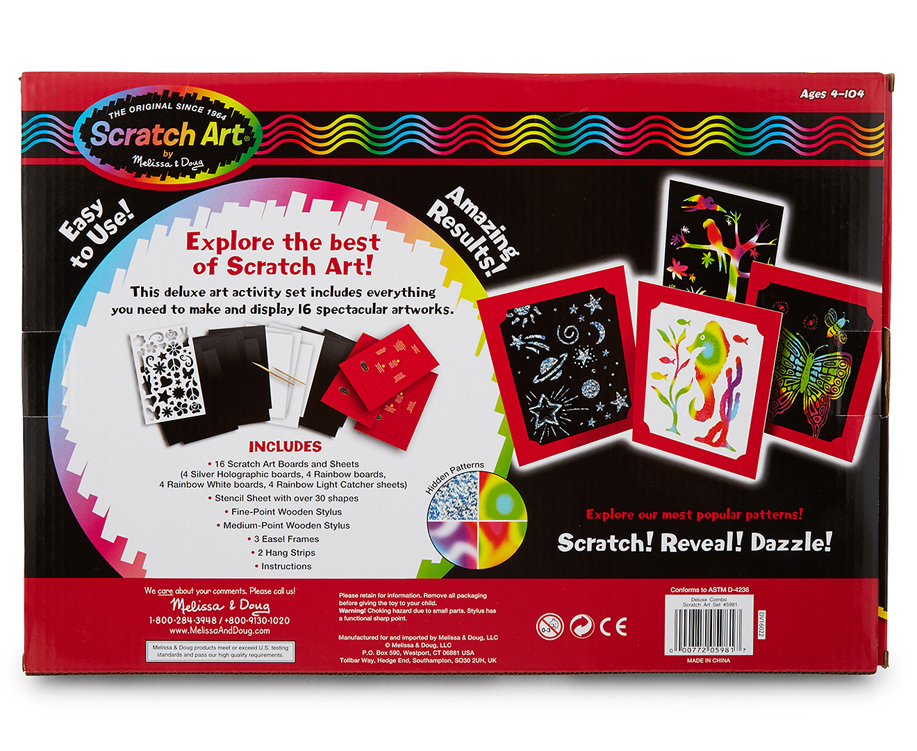 Deluxe Combo Scratch Art Set