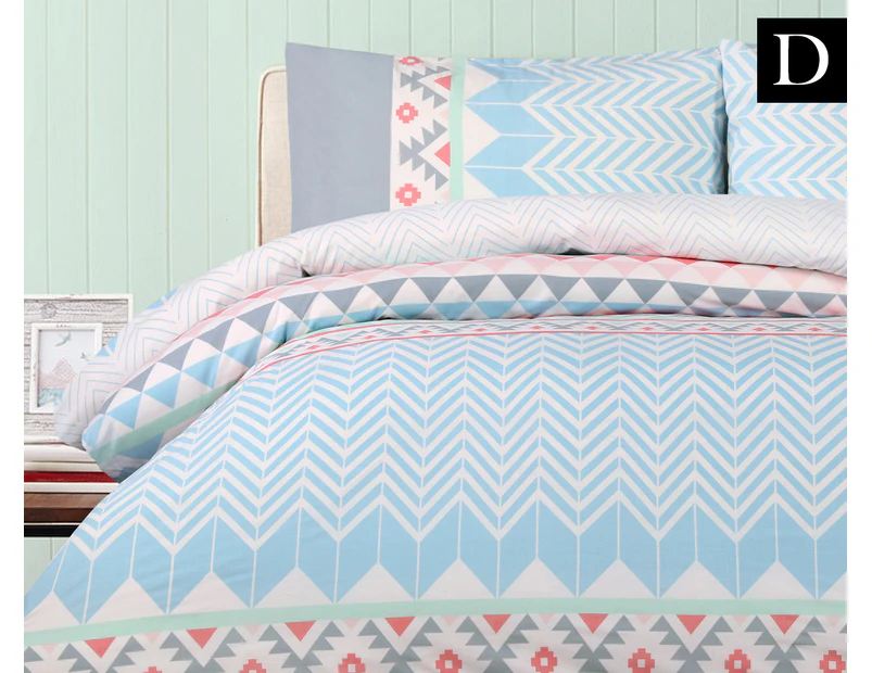 Belmondo Home Lindsey Double Bed Quilt Cover Set - Multi