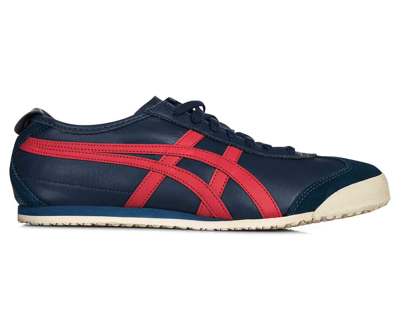 Onitsuka Tiger Mexico 66 Shoe - Poseidon/Classic Red | GroceryRun.com.au