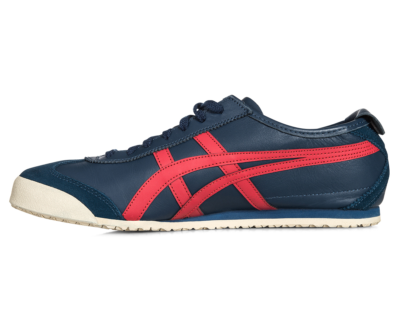 Onitsuka Tiger Mexico 66 Shoe - Poseidon/Classic Red | GroceryRun.com.au