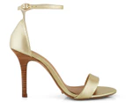 Tony Bianco Women's Lovinia Leather Heel - Gold Matte Metallic