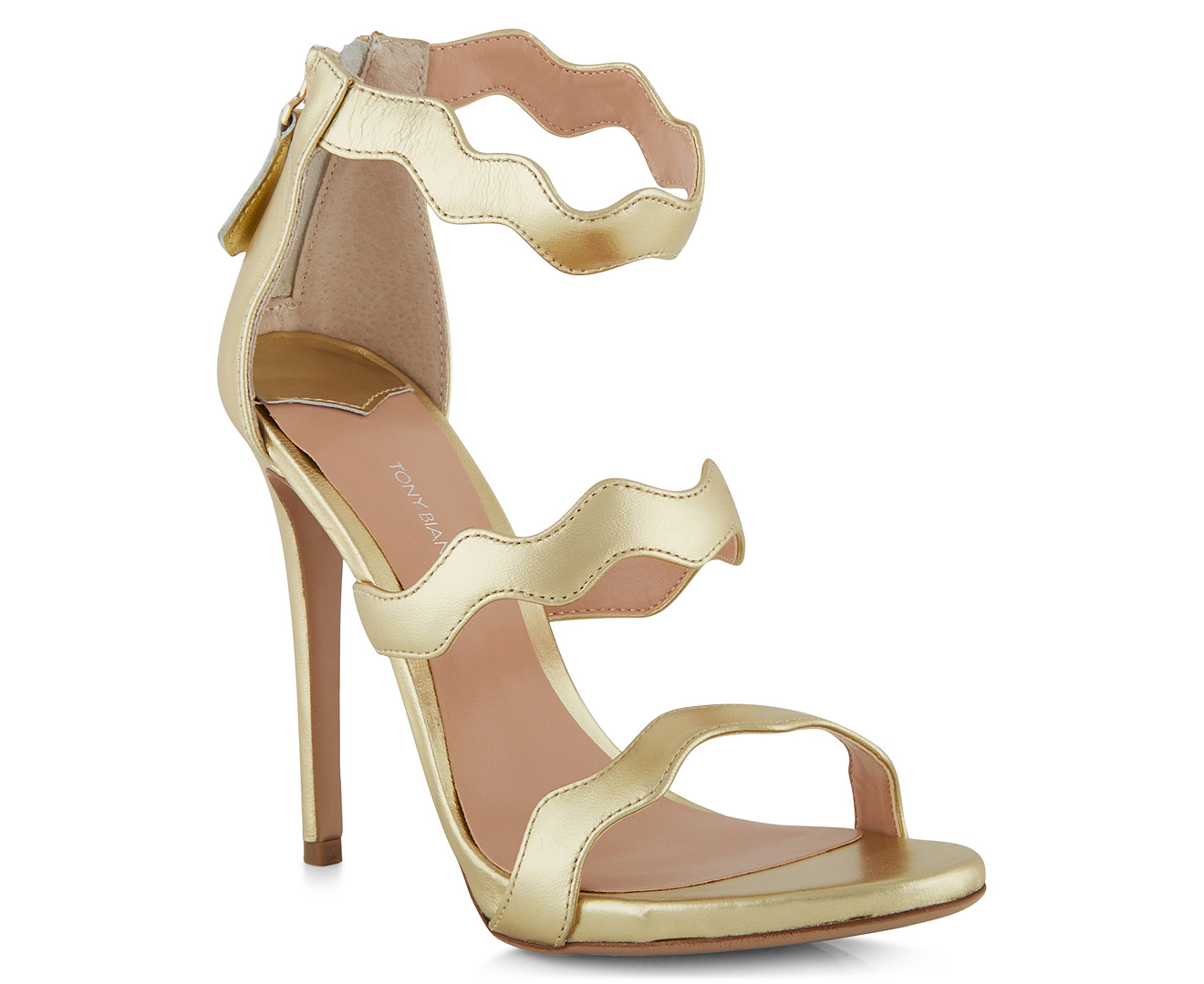 Tony Bianco Women's Leather Astrid Heel - Gold Matte Metallic | Catch ...