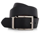 Tommy Hilfiger Men's Reversible Leather Look Belt - Black/Tan