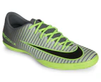 Nike Men's MercurialX Victory VI Indoor Soccer Shoe - Platinum/Black/Ghost Green