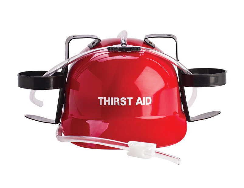 Thirst Aid Drinking Hat - Red