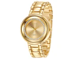 Mestige Women's 39mm The Lewis In Gold w/ Crystals From Swarovski Watch 