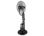 Heller 40cm Misting Pedestal Fan with Remote - Black HMIST40R