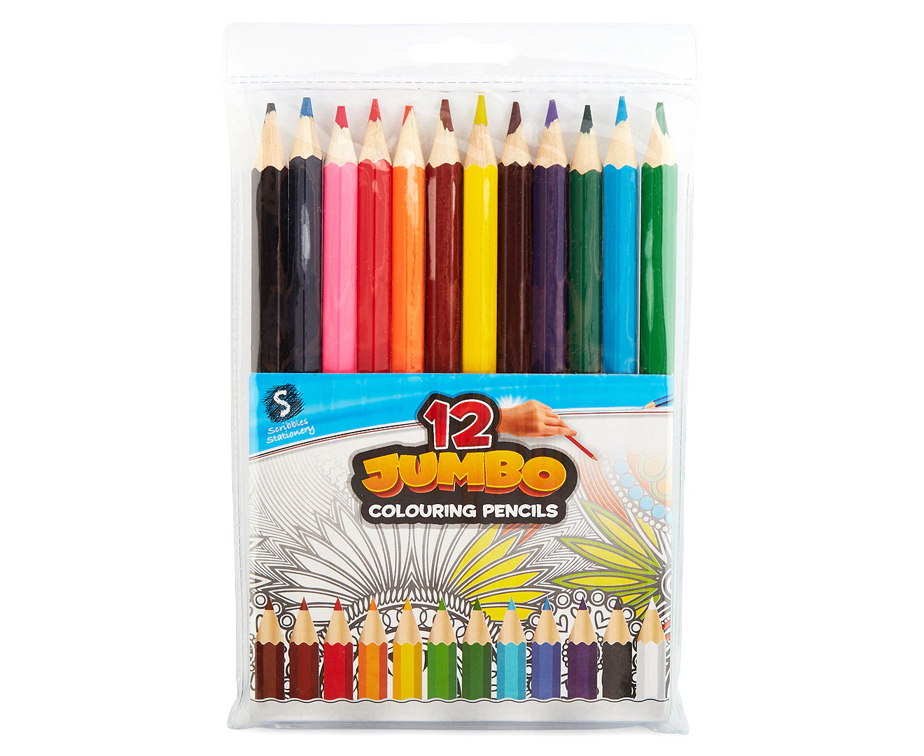 12 Jumbo Colouring Pencils